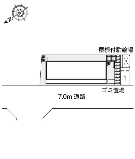 大阪市西区本田　月極駐車場（LP）